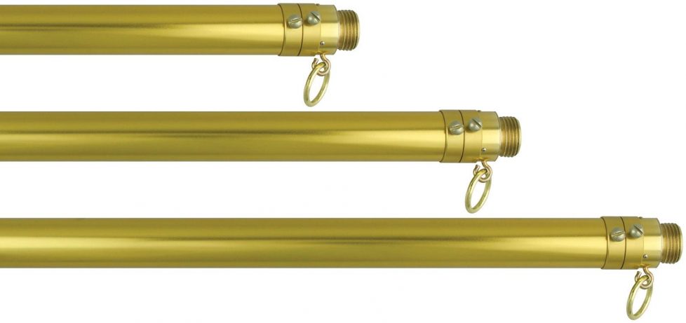 Eder Flag Pomo Per Asta Bandiera – Sfera In Alluminio Anodizzato Oro, 7,6 Cm - 3